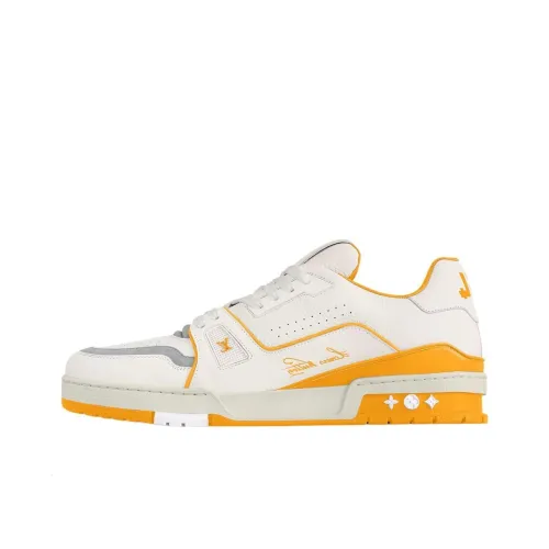 LOUIS VUITTON Тренер Low Топ Скейтборд Кроссовки Мужские Желтые