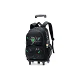 Чёрный, зелёный, двухколёсный.