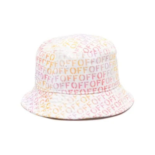 Off Белый Cotton Bucket Hats Унисекс