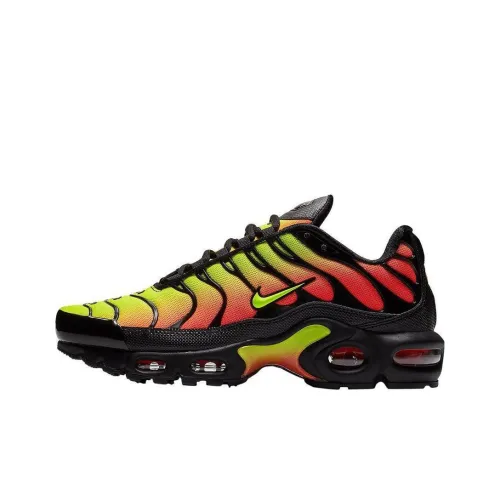 Nike Air Max Plus Low Top Повседневная обувь Женская Черная Зеленая Оранжевая