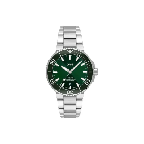 Oris Diving Collection Автоматический Механический Механизм Мужские Часы Часы 41,5 мм Зеленый Циферблат