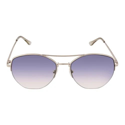 CK Calvin Klein Металл Aviator Солнцезащитные очки Женские Серебристые