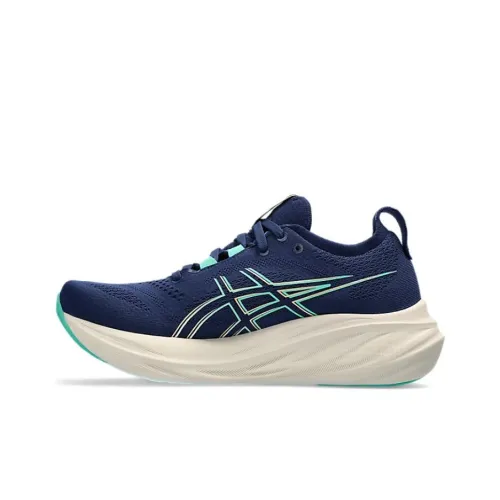 Asics Gel Nimbus 26 Low Топ Беговые кроссовки Женские Темно-синий