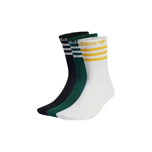 Adidas Originals Adicolor Crew Носки 3 пары Высокие носки Унисекс 3 упаковки