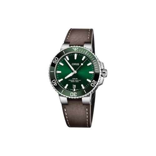 Oris Автоматический Механический Механизм Мужские Часы из Коллекции Diving 39,5 мм Зеленые