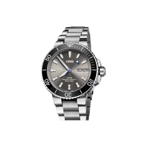 Oris Автоматический Механический Часы Мужские из Коллекции Diving 45,5 мм Серые