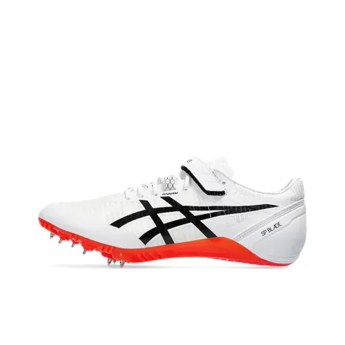 Asics Blade Амортизация Износостойкий Низкий Топ Беговые кроссовки Унисекс Белый Оранжевый