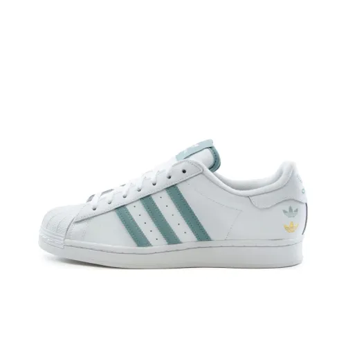 Adidas Originals SUPERSTAR Shell Head Low Skateboard Shoes Унисекс Белый Синий