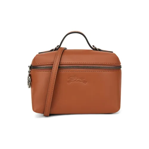 LONGCHAMP Le Pliage Xtra Коровья кожа Сумка через плечо Мини Женская Коньячный бренди