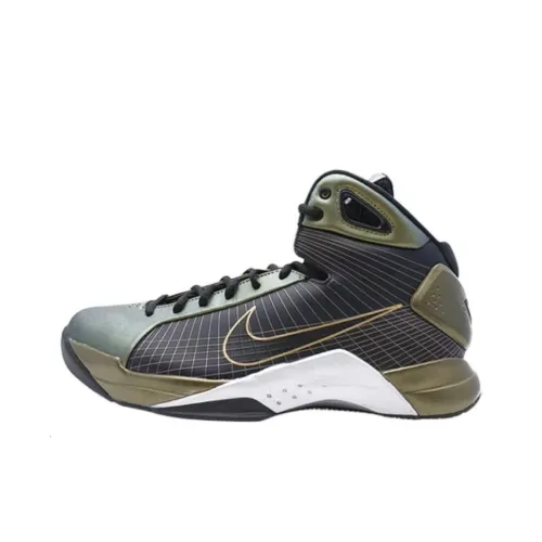 Nike Hyperdunk Supreme Амортизация Износостойкие Высокие Баскетбольные Кроссовки Мужские Черные Зеленые