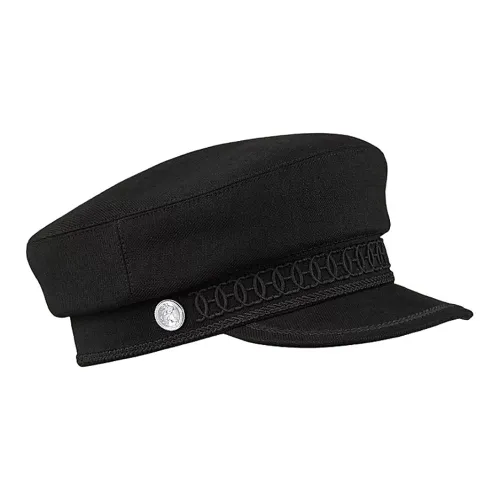 HERMES Linen Berets Unisex Black HERMES Льняные береты унисекс черные