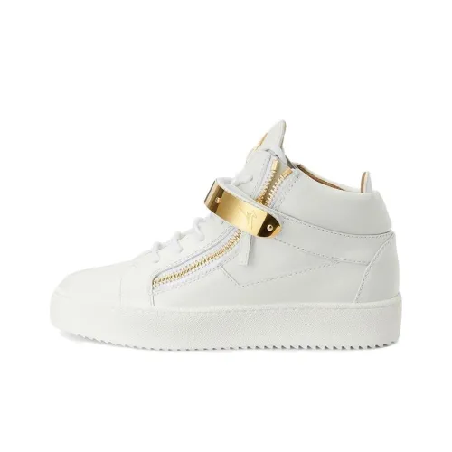 Giuseppe Zanotti GZ High Топ Скейтборд Кроссовки Женские Белые
