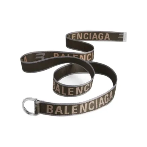 Balenciaga Полиэстер Кожаные ремни Мужской Темно-зеленый Ширина 3,5 см