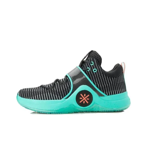 LiNing WOW 6 Противоскользящие Устойчивые к износу Низкие Баскетбольные Кроссовки Мужские Зеленые Черные