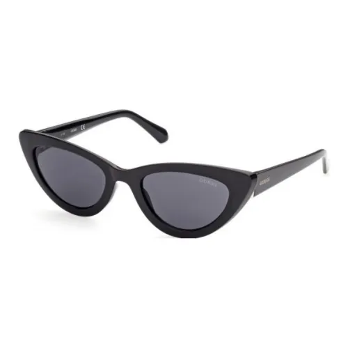 GUESS Ацетат Кошачий глаз Солнцезащитные очки Женские Черный