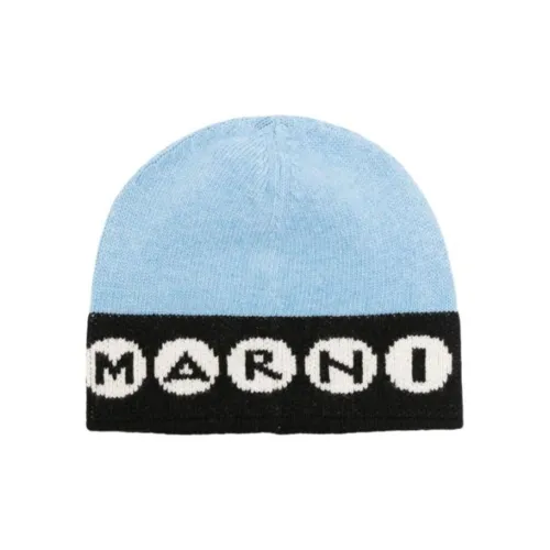 MARNI Новая шерсть Шапки-бини Женские Синий