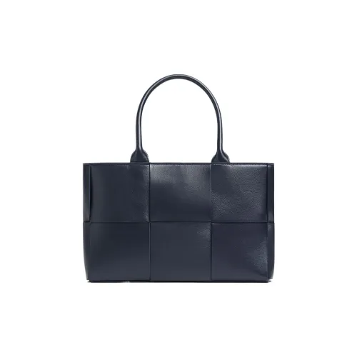 Bottega Veneta Arco Sheepskin Tote Bag Shopping Bag Small Women's Space Blue