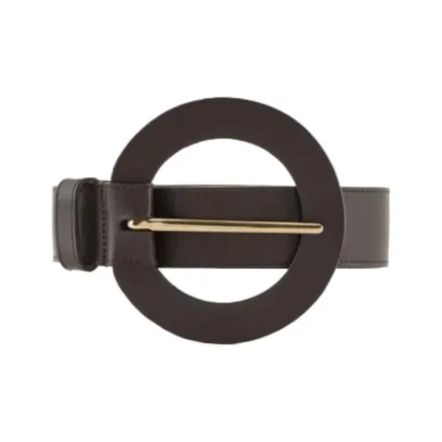 GIORGIO ARMANI Круглый Дизайн Застежка на кнопке Кожаные ремни Женские Коричневый Ширина 3,5CM