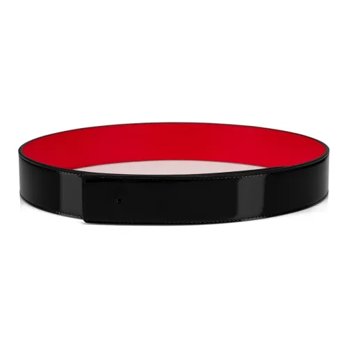 CL LUBOTING Однотонный Украшение Кожаные ремни Мужской Черный Ширина 4CM