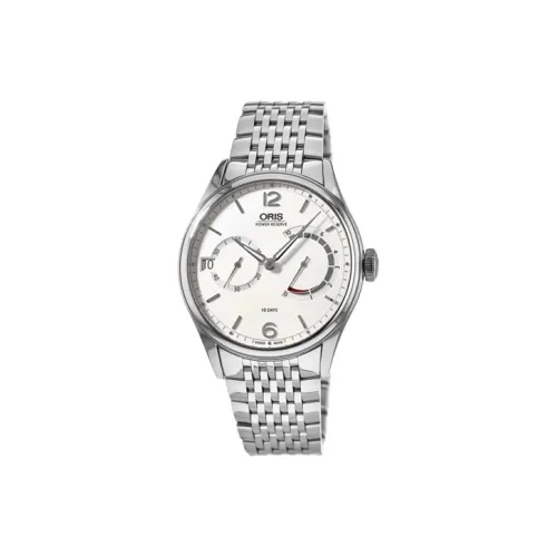 Oris Механизм с ручным заводом Мужские часы 43 мм Белый