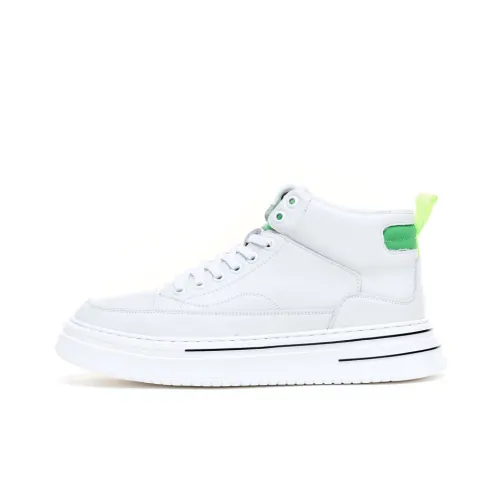 Wit Slip-resistant Abrasion-resistant High Top Skateboard Shoes Men's