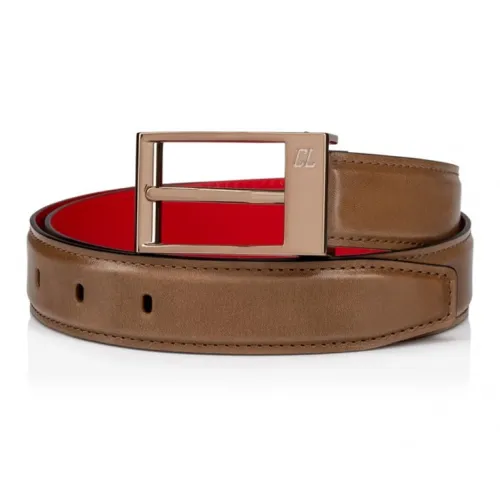 CL LUBOTING Буква Украшение Металл Шпилька Кожаные ремни Мужской Коричневый Ширина 3 см