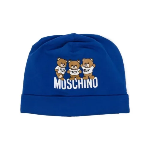MOSCHINO Хлопок Эластан Шапки-бини Детский Синий