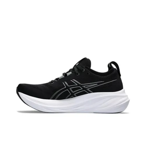 Asics Gel Nimbus 26 Амортизация Низкий Топ Беговые Кроссовки Мужские Черные