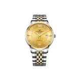 99080G-CAG Золотой циферблат, стальной браслет