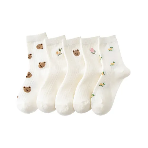 MIIOW Носки Crew Женские упаковка из 5 пар