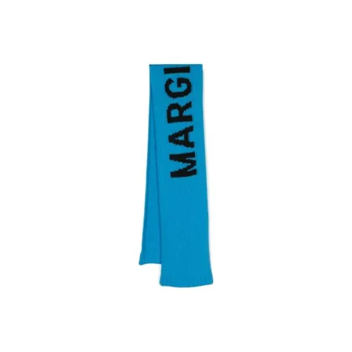 MM6 MAISON MARGIELA Вязаные шарфы Детский Синий Черный