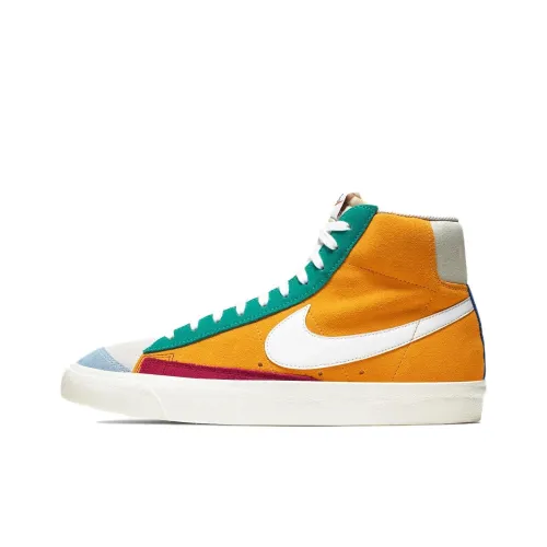 Nike Blazer Mid Топ Скейтборд Кроссовки Унисекс Красный Желтый