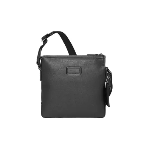 TUMI Естественная кожа Сумка через плечо Унисекс Черный