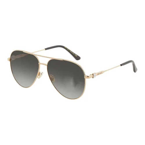 Jimmy Choo Металл Aviator Солнцезащитные очки Женские Золотые
