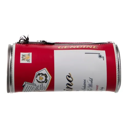 MOSCHINO Кожа Клатч Женский Красный и Белый