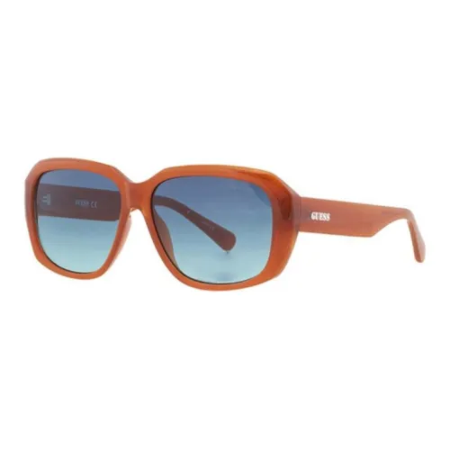 GUESS Пластик Нерегулярная форма Солнцезащитные очки Унисекс Оранжевый