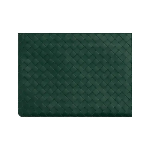 Bottega Veneta Клатч из коровьей кожи Мужской Изумрудно-зеленый и Космически-синий