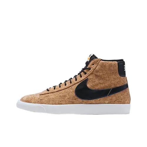 Nike Blazer Нескользящий Легкий MID Топ Повседневная обувь Унисекс Коричневый