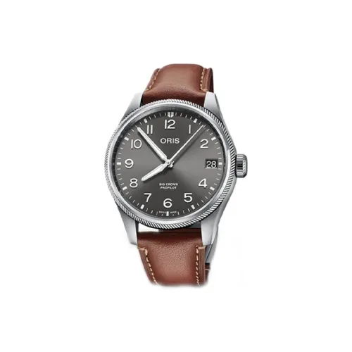 Oris Aviation Collection Автоматический Механический Часы Мужские Циферблат 32,2 мм Серый