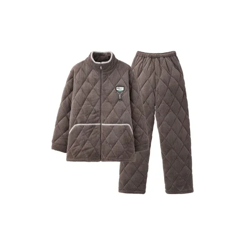 Qin Jing Хаки Коричневый Мужской Пижамный Комплект