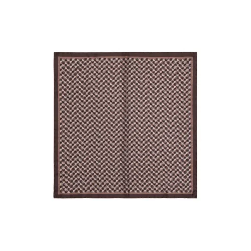 GIORGIO ARMANI Шелковые шарфы Мужской Коричневый