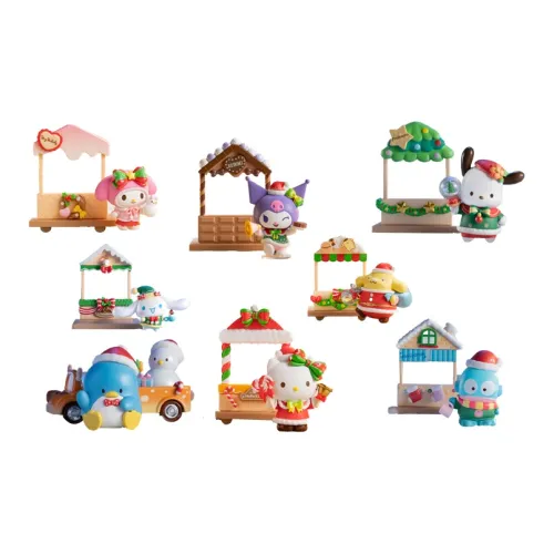 TOP TOY Sanrio Series MARKET Collection Орнамент Слепые Коробки Один Mystery Коробка Полная Коробка 8 Упаковок