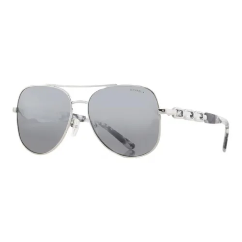 MICHAEL KORS Металл Aviator Солнцезащитные очки Унисекс Серебряный