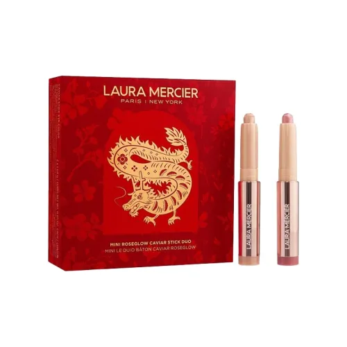 LauraMercier 2024 Год Дракона Ограниченный Рыбка Соус Палетка для теней Eye Shadow Sticks Набор R2 Дикий Розовый+R4 BED OF ROSES