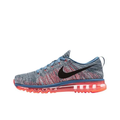 nike Flyknit Max Ocean Fog Износостойкий Легкий Низкий Топ Повседневная обувь Унисекс Темно-красный