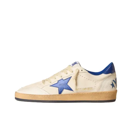 Golden Goose Ball Star Скейтборд Кроссовки Низкие Белые и Синие Звезда Мужские