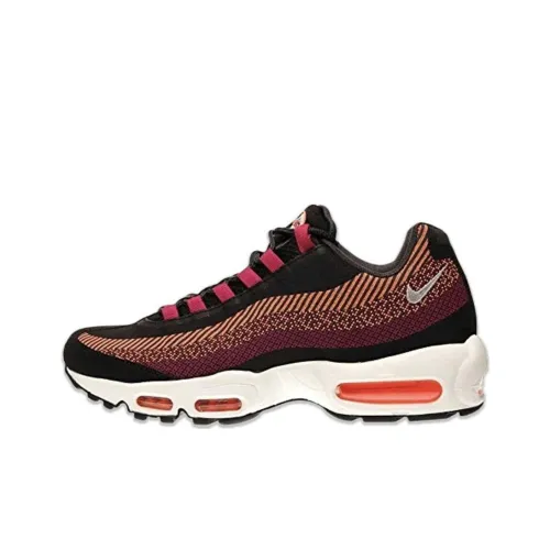 Nike Air Max 95 Амортизация Низкий Топ Беговые Кроссовки Мужские Черные Красные