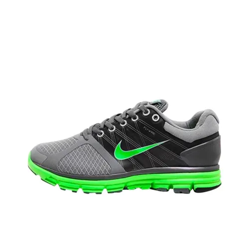 Nike Lunar Glide 2 Slip-Resistant Низкий Топ Беговые Кроссовки Мужские Серый Зеленый