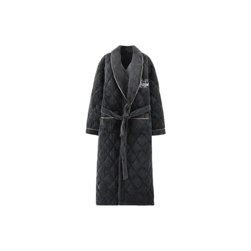 Qin Jing Sleep Халат Мужской Элегантный Серый