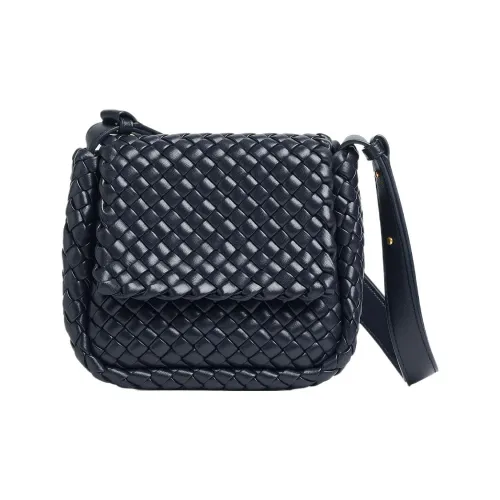 Bottega Veneta Sheepskin Тканая Сумка Сумка через плечо Сумка на плечо Женская Космический Синий